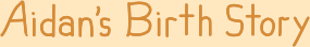 The Birth Story